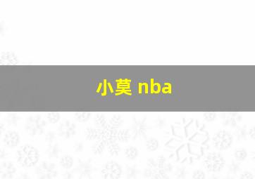 小莫 nba